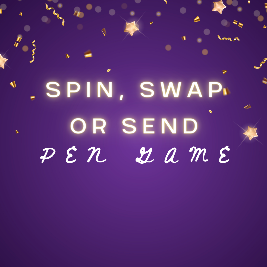 Spin, Swap, or Send pen game